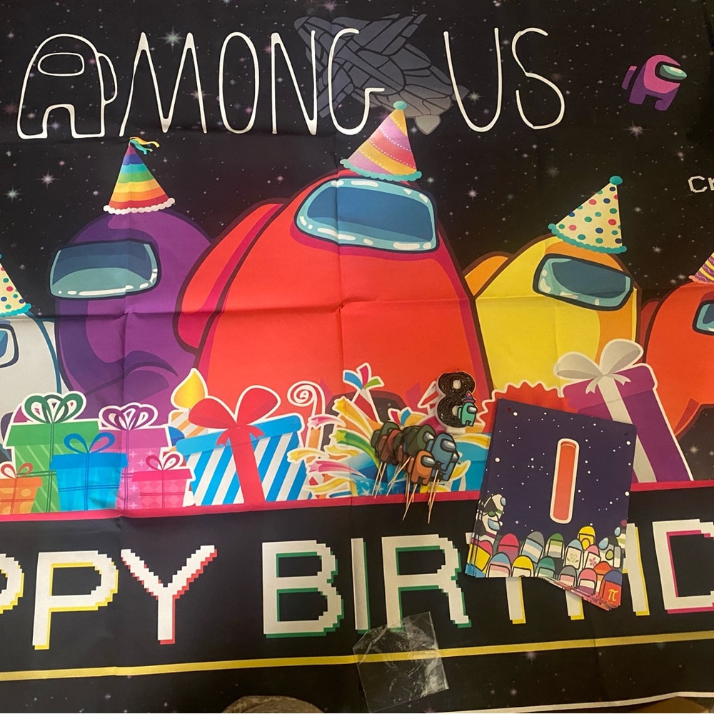 Among us party decorations